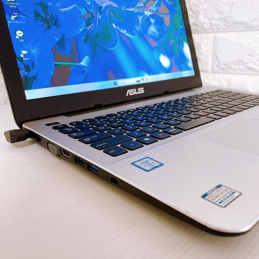 【快速! SSD 】ノートパソコン Windows11 Core i7 ASUS