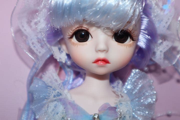 最終値下げ 新品 bjd 箱入り フルセット 清楚ブルー系ドレス