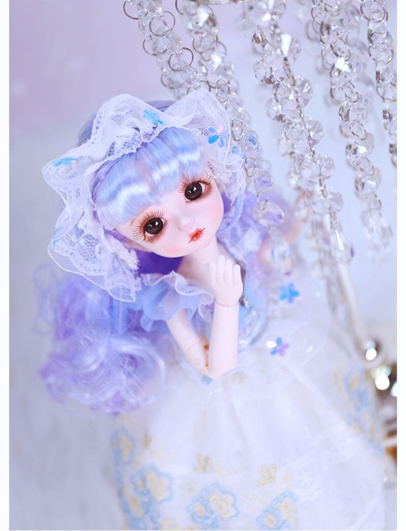 最終値下げ 新品 bjd 箱入り フルセット 清楚ブルー系ドレス