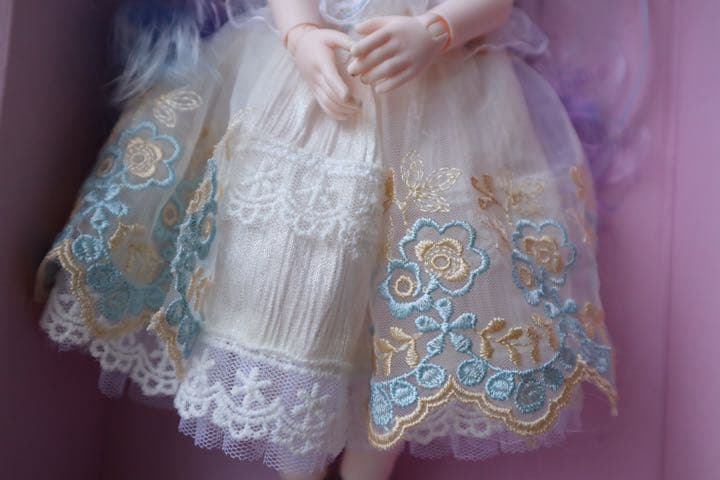 最終値下げ 新品 bjd 箱入り フルセット 清楚ブルー系ドレス