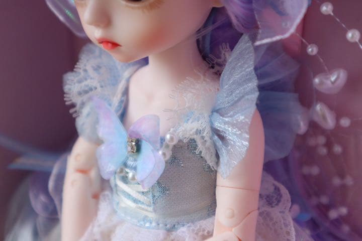 最終値下げ 新品 bjd 箱入り フルセット 清楚ブルー系ドレス