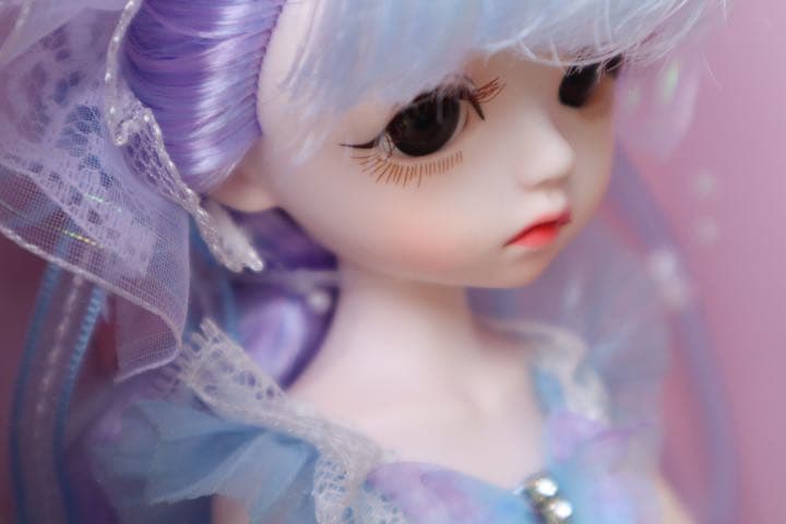 最終値下げ 新品 bjd 箱入り フルセット 清楚ブルー系ドレス