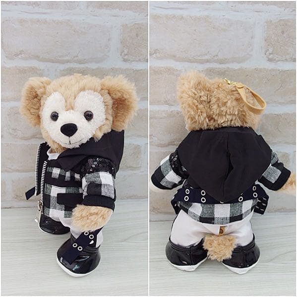 kp181 ダッフィー コスチューム ポーチ パペット チェック 衣装