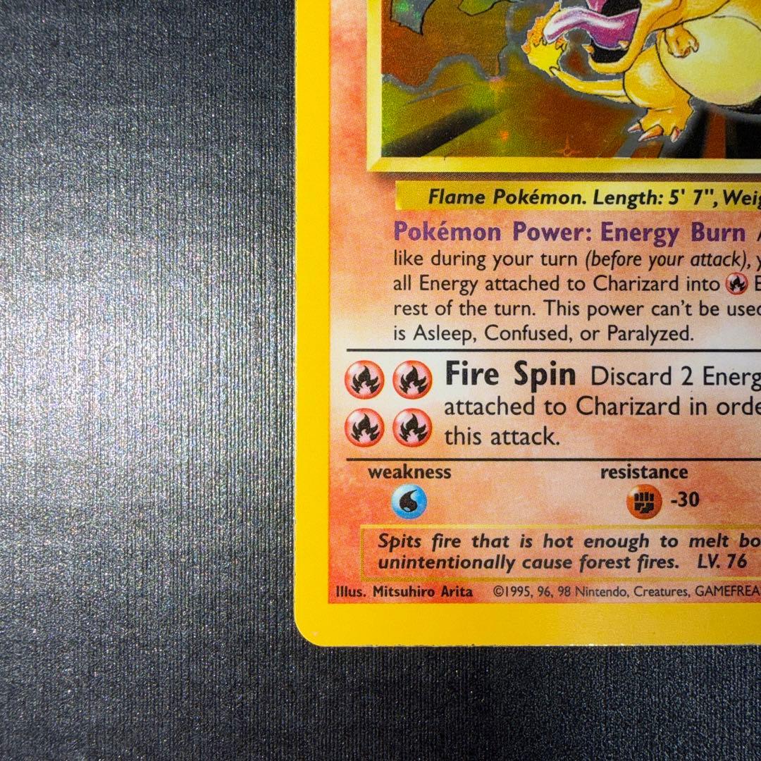 英語版初期　pokemon Charizard リザードン　holo