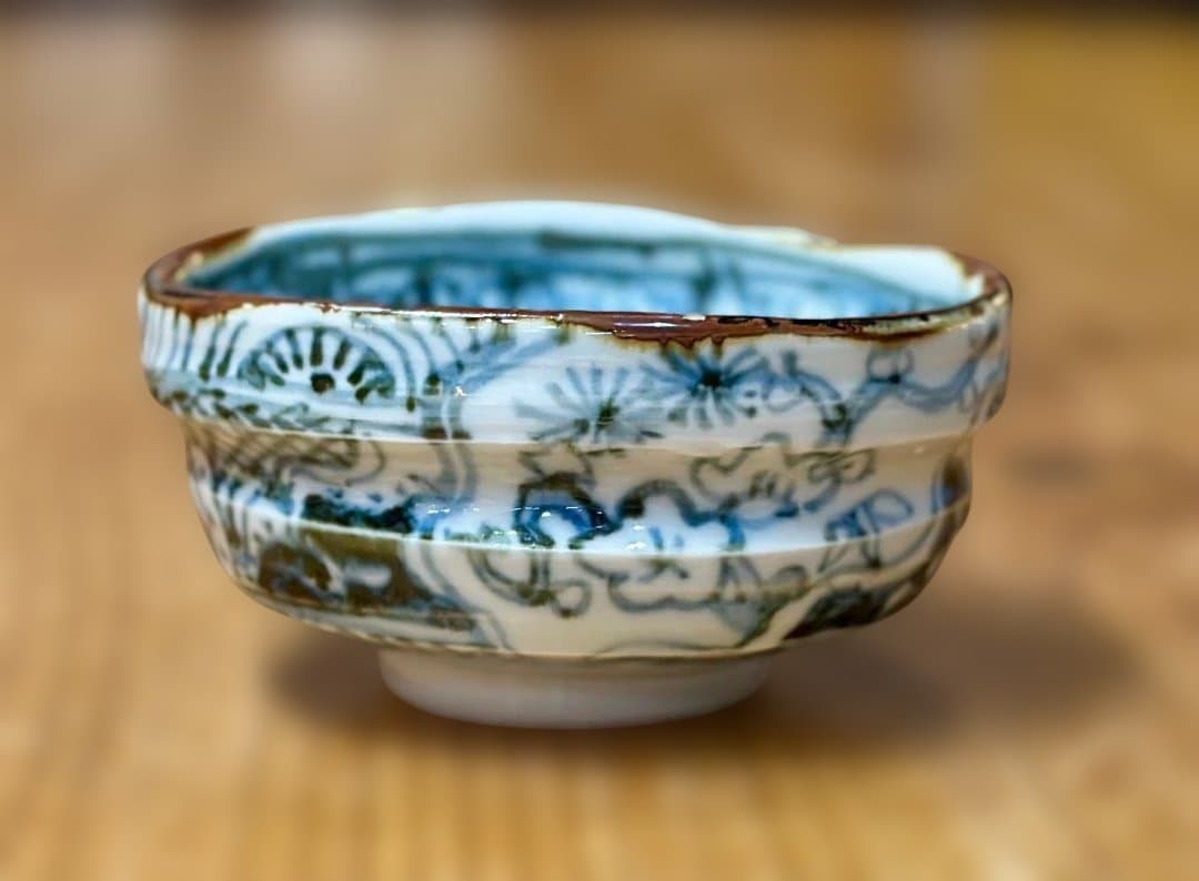 新品　和田一人作　小鉢　湯呑　一服碗　染付祥瑞　小抹茶碗　プレゼント　ラッピング