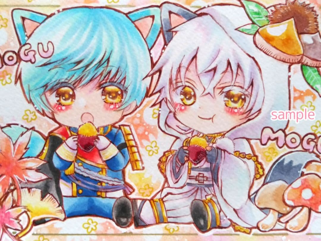 手描きイラスト　ハガキサイズ