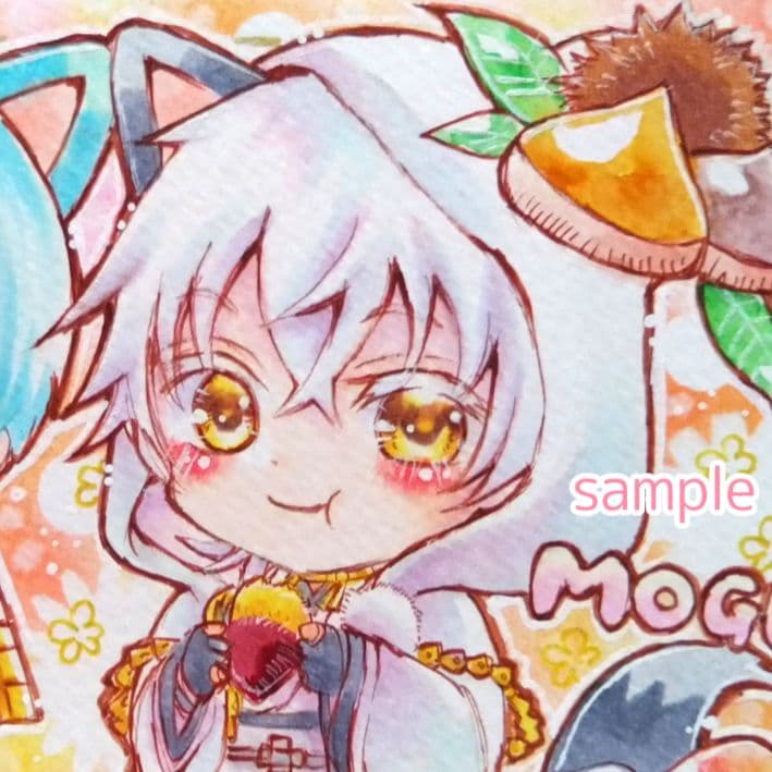 手描きイラスト　ハガキサイズ