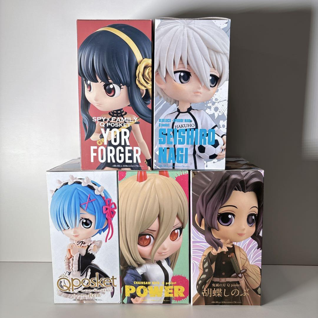 未開封 Qposket 色々フィギュア 5体セット パワー 胡蝶しのぶ ヨルなど
