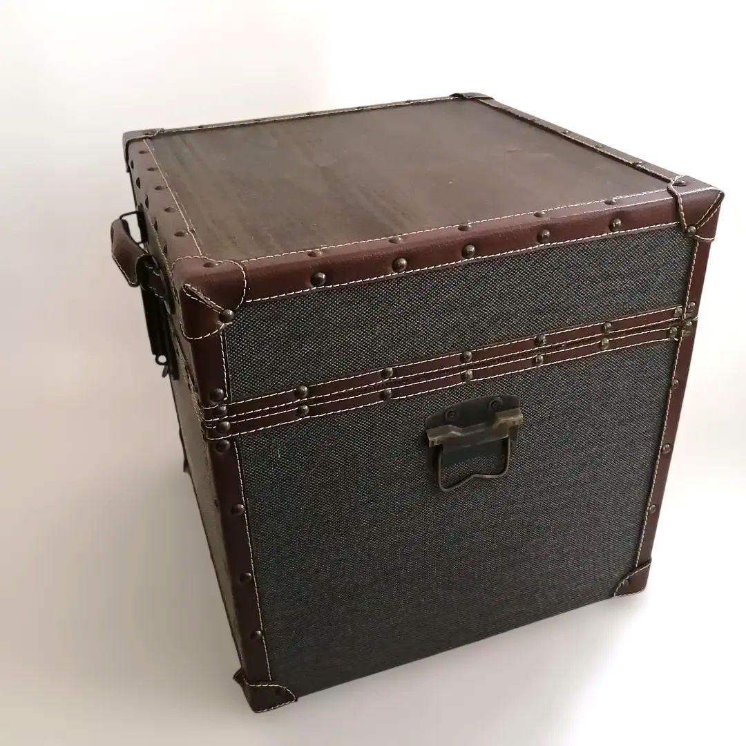 東谷　トランクテーブル 収納テーブル　サイドテーブル　ネイビー