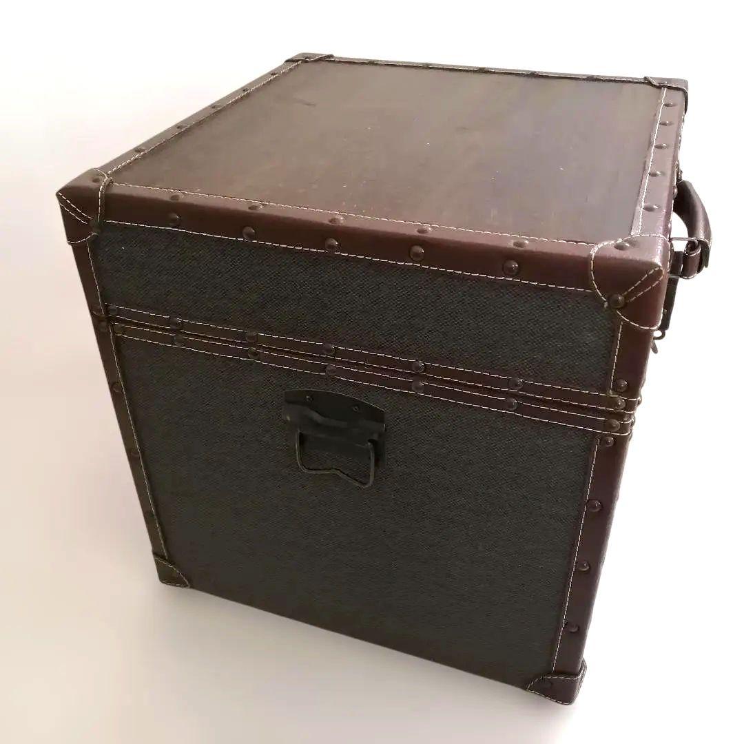 東谷　トランクテーブル 収納テーブル　サイドテーブル　ネイビー