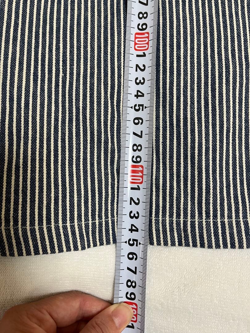 Y's for living ストライプエプロンドレス　 エプロンスカート