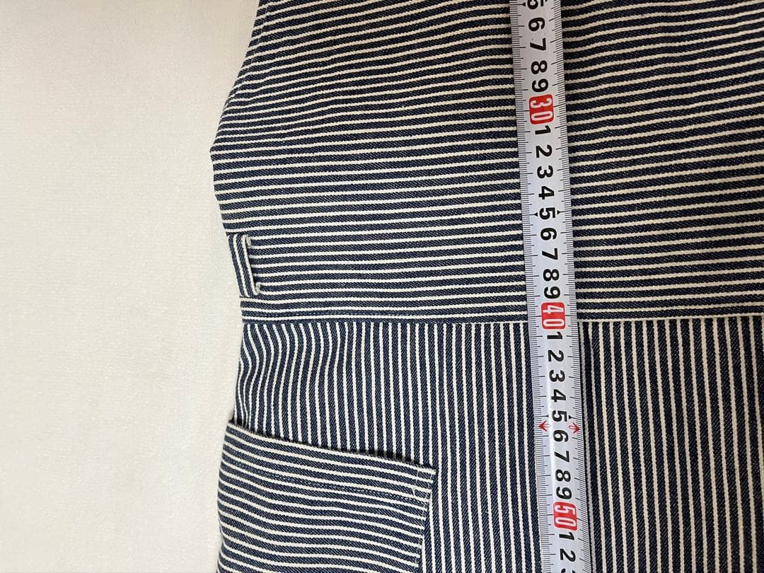 Y's for living ストライプエプロンドレス　 エプロンスカート