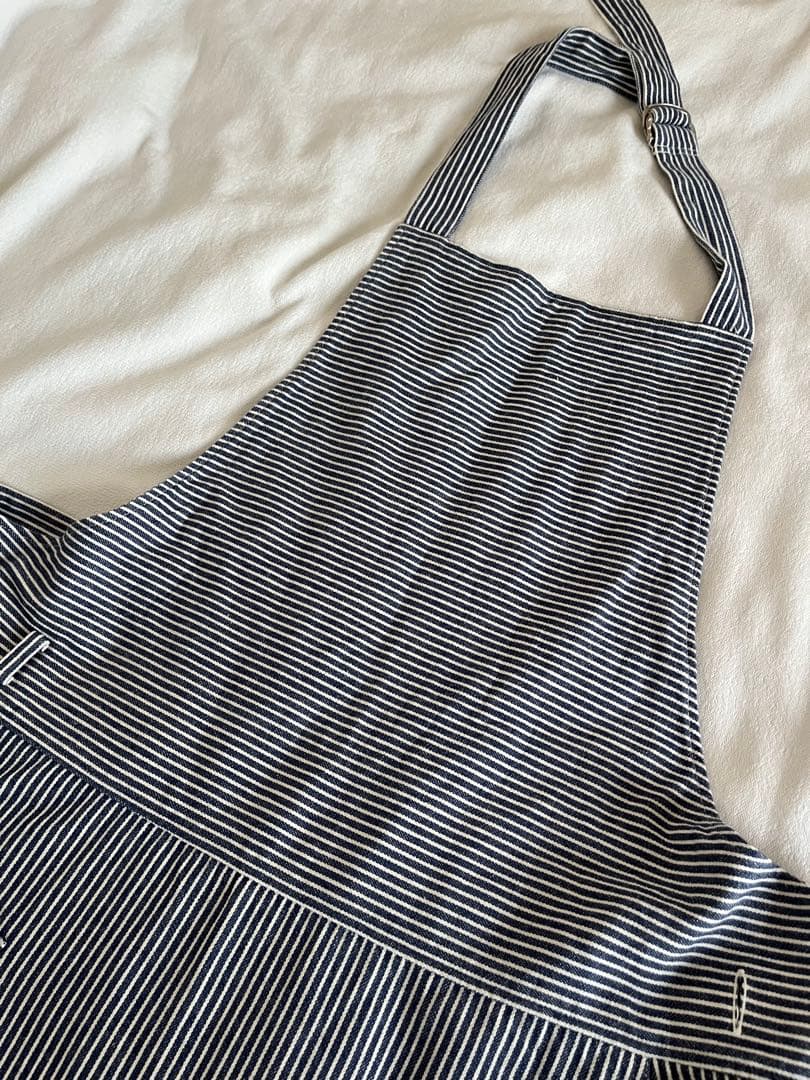 Y's for living ストライプエプロンドレス　 エプロンスカート
