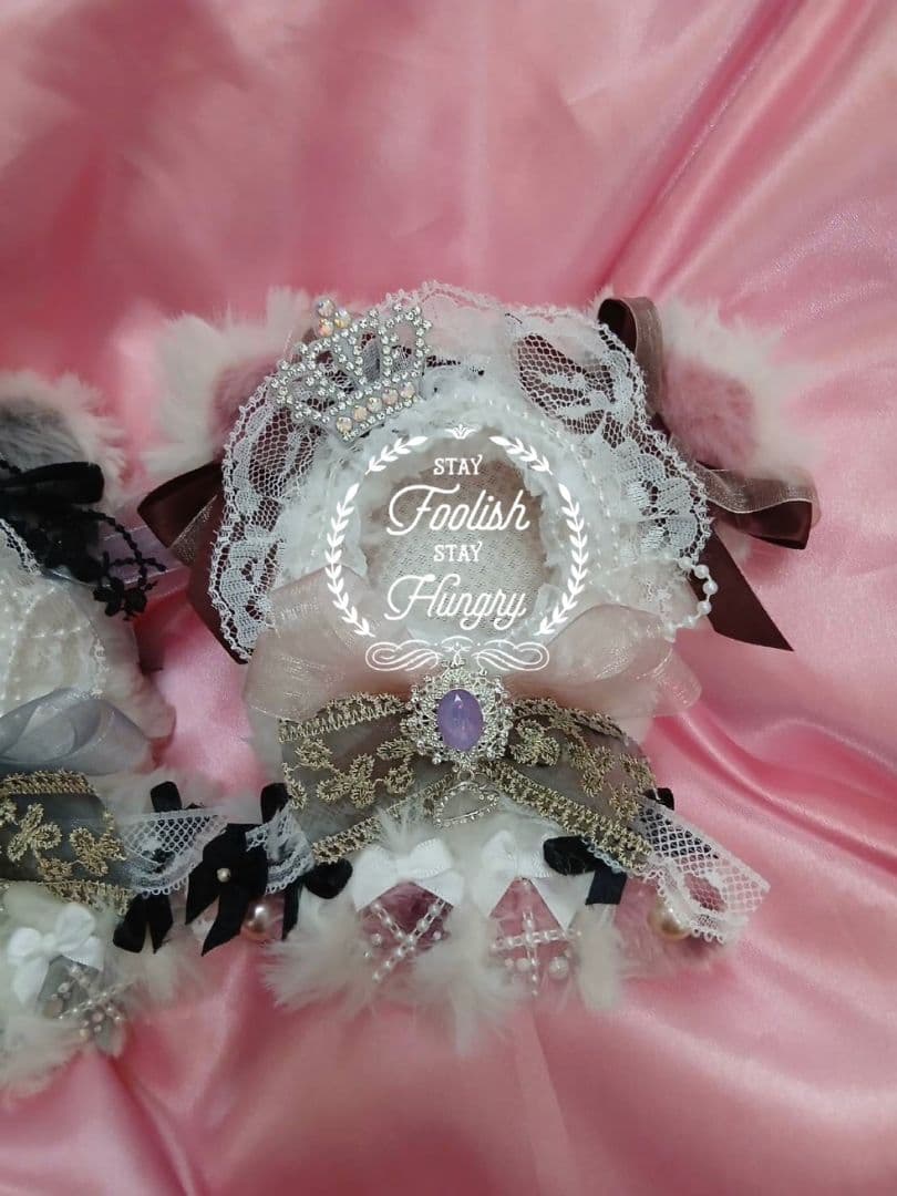 フィナンシェ様　ぬい服　ふわふわ着ぐるみおすわり猫耳にじぱぺちびぐるみ