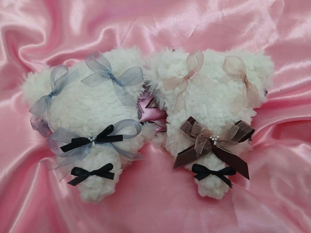 フィナンシェ様　ぬい服　ふわふわ着ぐるみおすわり猫耳にじぱぺちびぐるみ