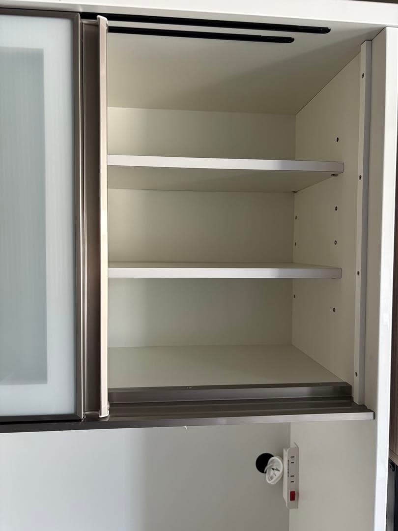 ニトリ★キッチンボード★食器棚★アルミナ2 100KB ★ホワイト★