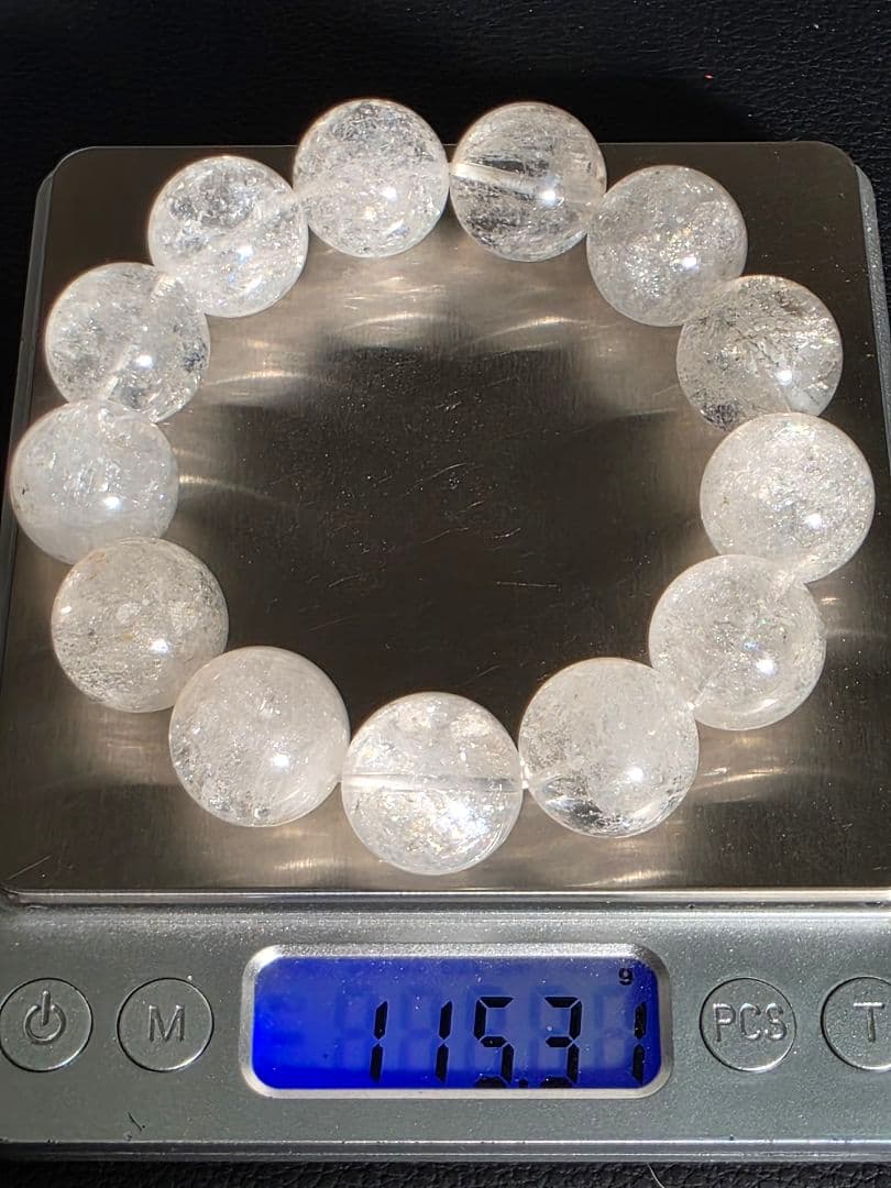 18㎜ ネパールヒマラヤ水晶ブレスレット