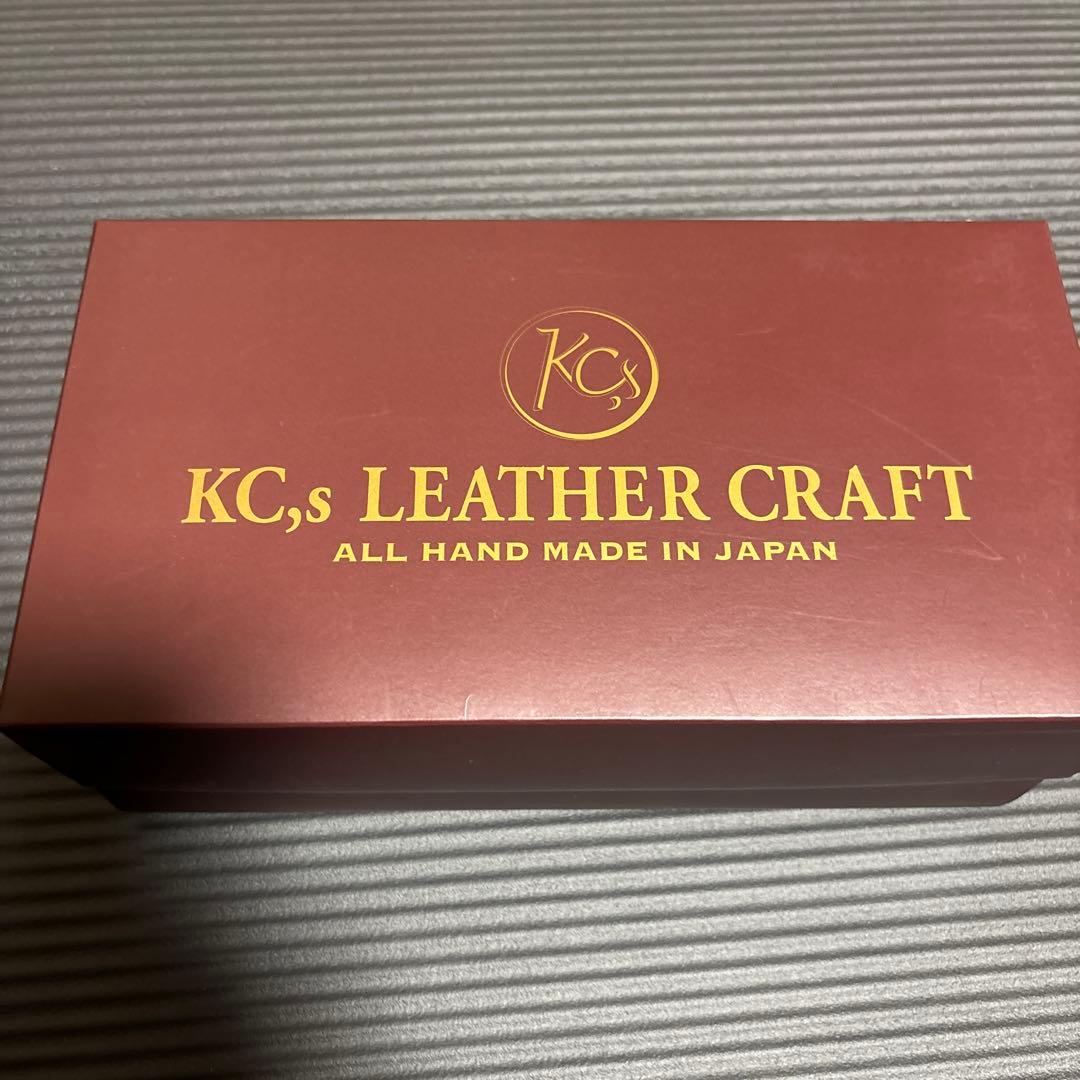KC's「ケーシーズ」レザー 手彫り長財布とストラップセット美品