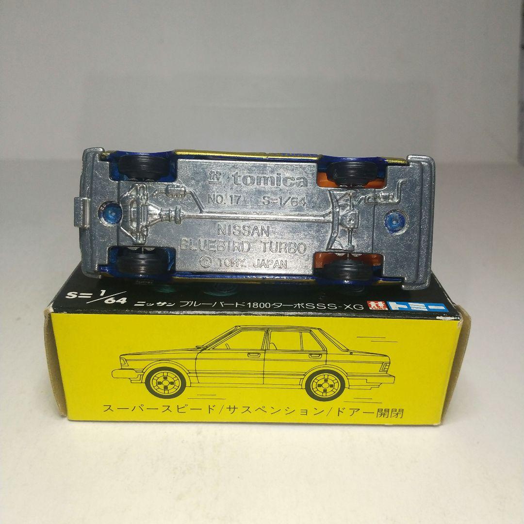 (3648)トミカ 黒箱 日本製 ニッサン ブルーバード 1800 ターボ