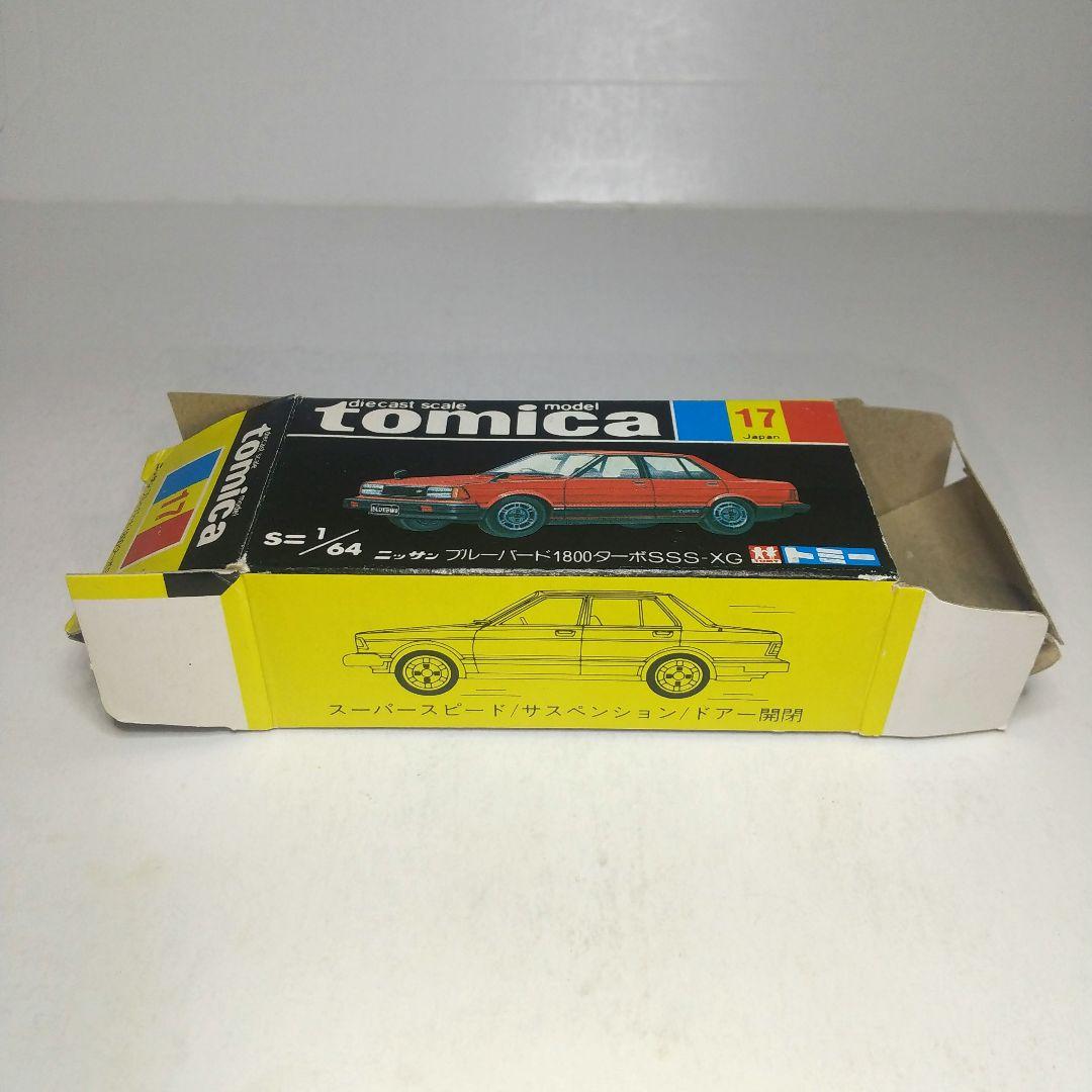 (3648)トミカ 黒箱 日本製 ニッサン ブルーバード 1800 ターボ