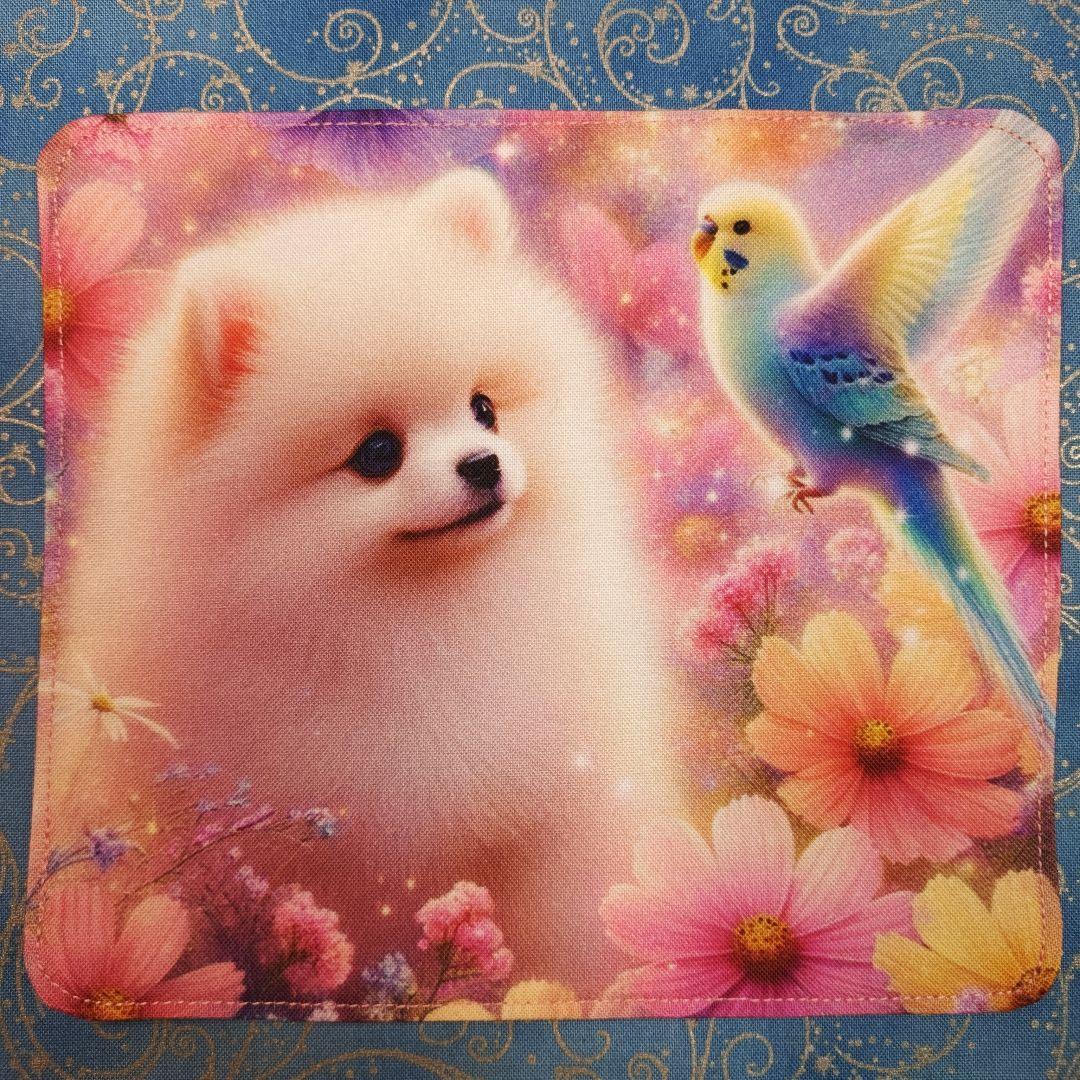 Youretia 　4重ハンカチ　ポメラニアンちゃん柄18枚+1枚