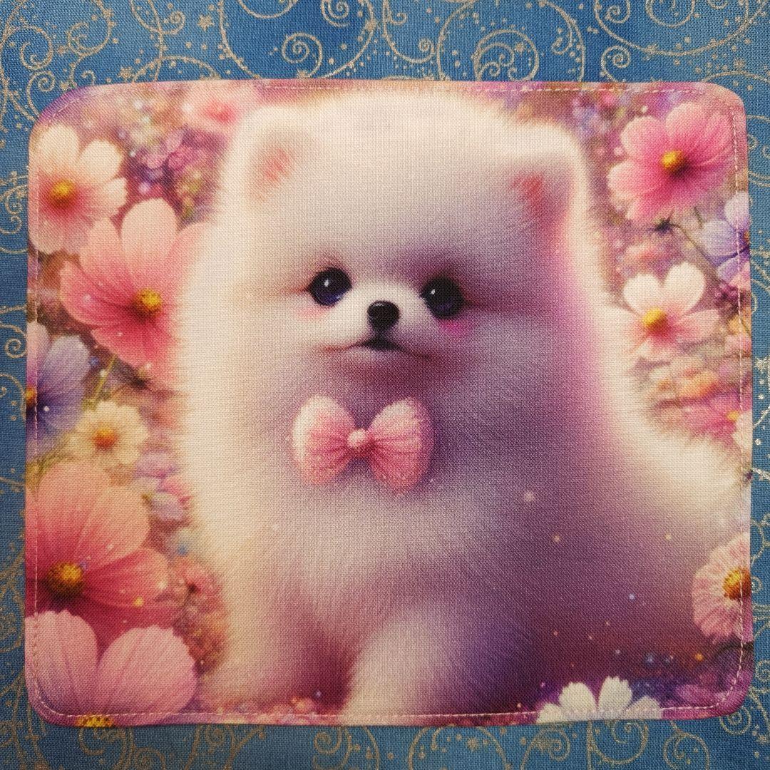 Youretia 　4重ハンカチ　ポメラニアンちゃん柄18枚+1枚