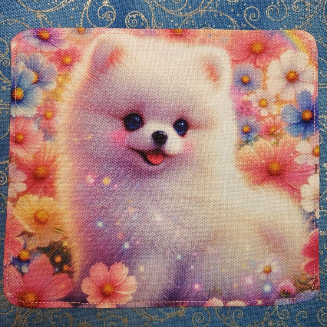 Youretia 　4重ハンカチ　ポメラニアンちゃん柄18枚+1枚