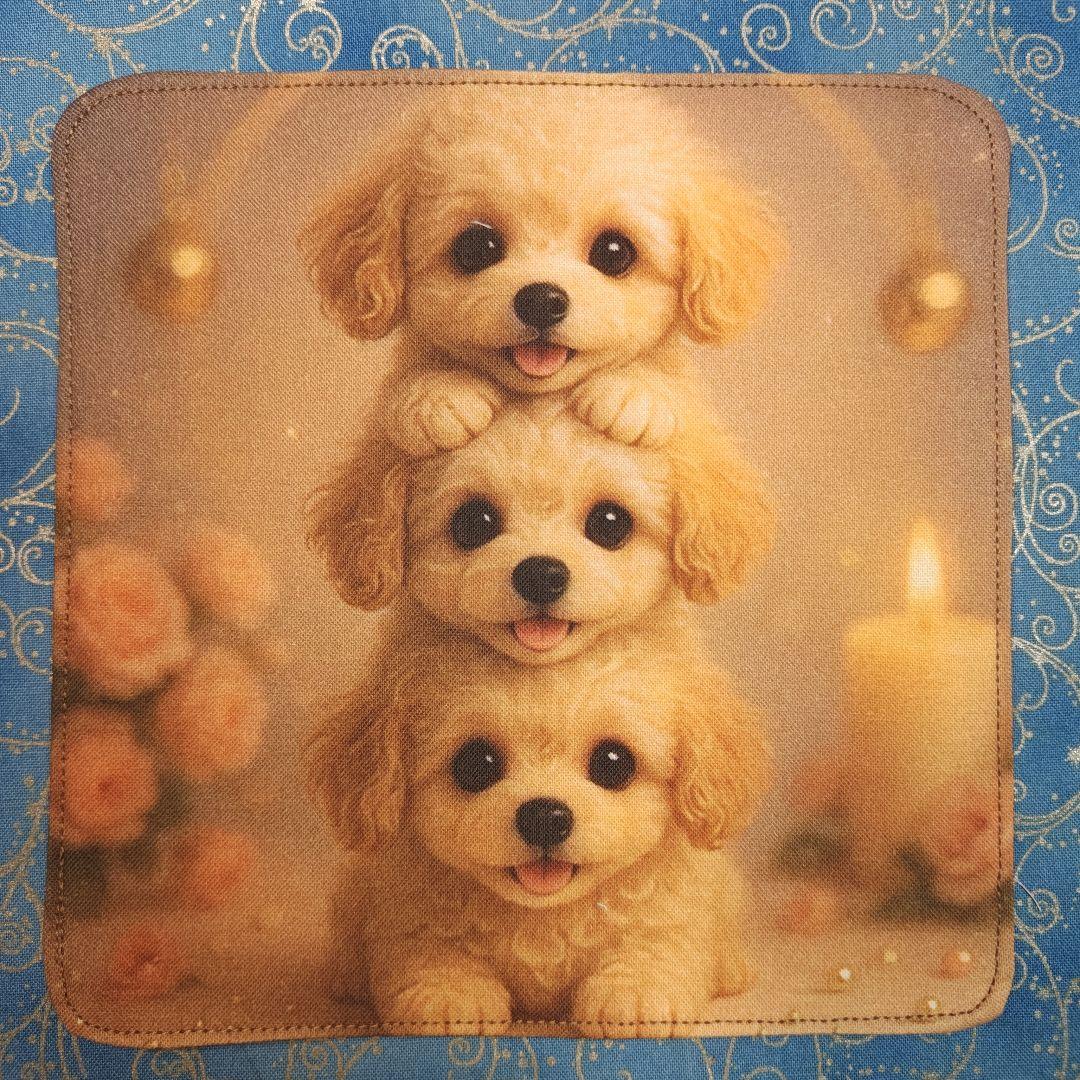 Youretia 　4重ハンカチ　ポメラニアンちゃん柄18枚+1枚