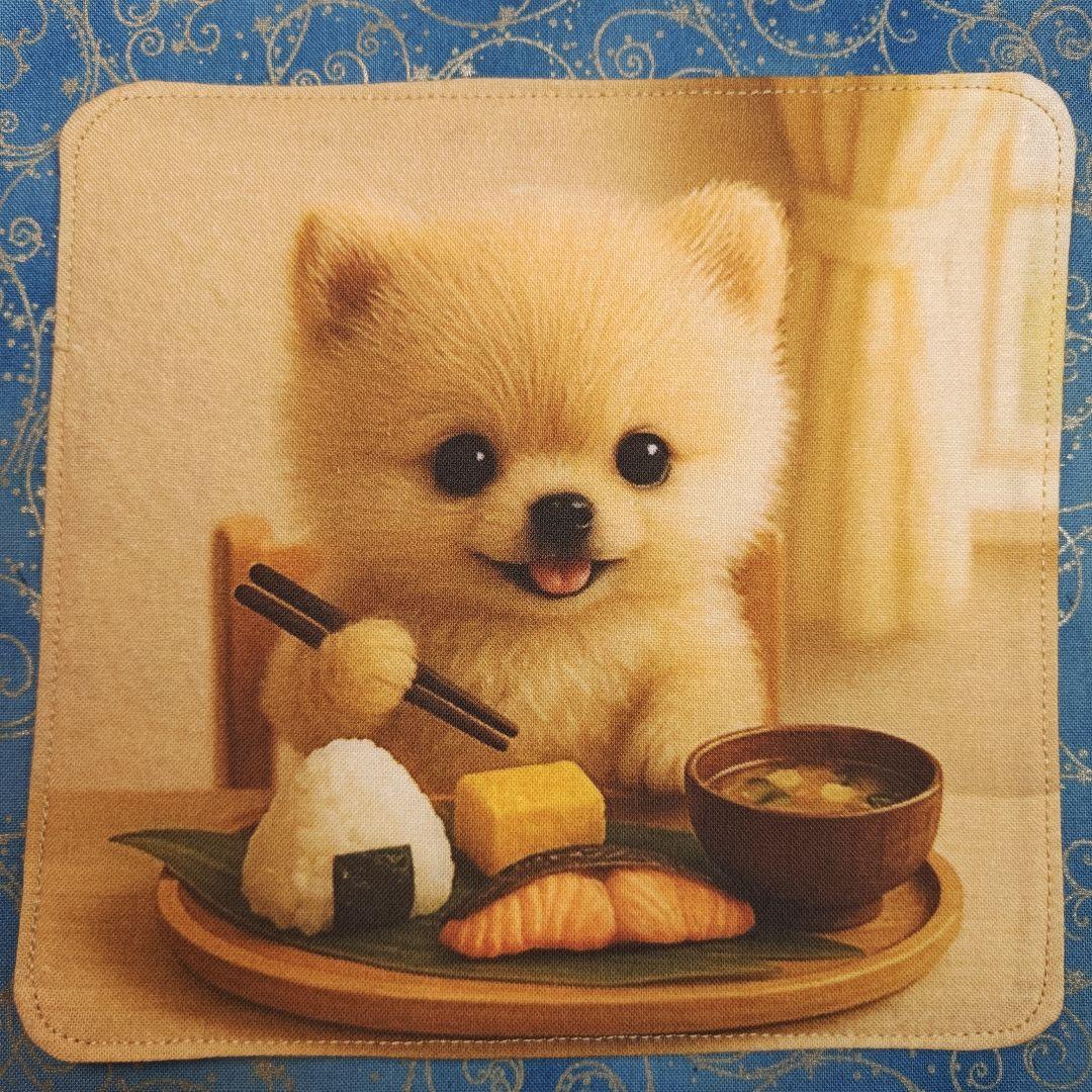 Youretia 　4重ハンカチ　ポメラニアンちゃん柄18枚+1枚