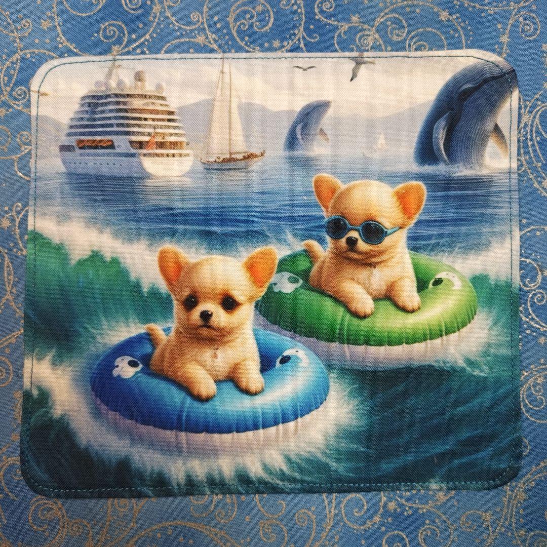 Youretia 　4重ハンカチ　ポメラニアンちゃん柄18枚+1枚