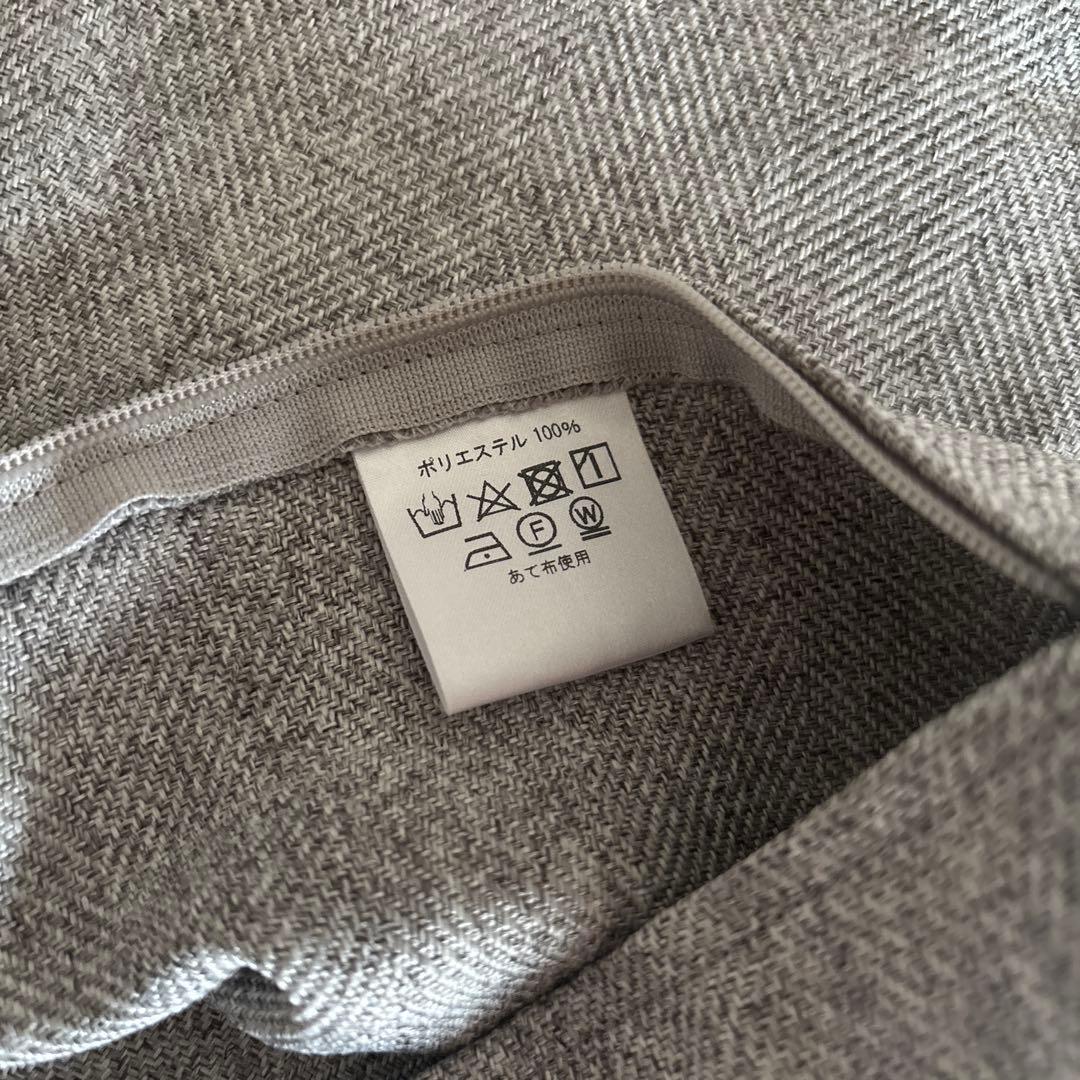 【美品】ACTUS FABRICIAクッションカバー 45㎝角 グレー2枚セット