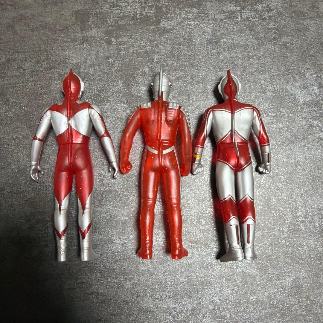 ウルトラマン　ウルトラセブン　帰ってきたウルトラマン　クリアレッドラメ