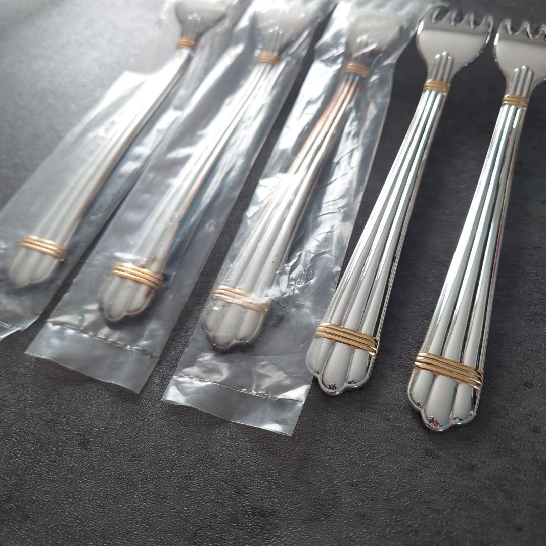 美品 クリストフル アリアゴールドリング テーブルフォーク 未開封含む 5点