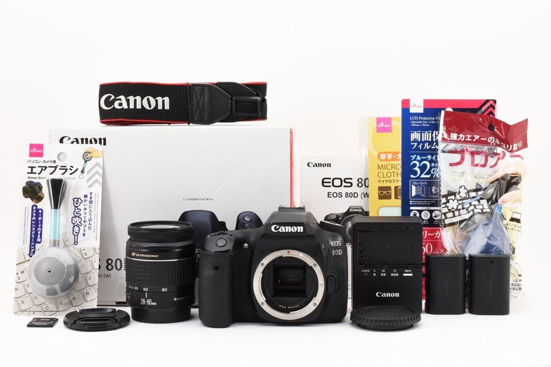 保証付き/Wi-Fi搭載/Canon EOS 80D標準レンズセット