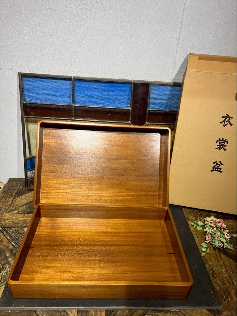 未使用 衣裳盆 着物収納 木製