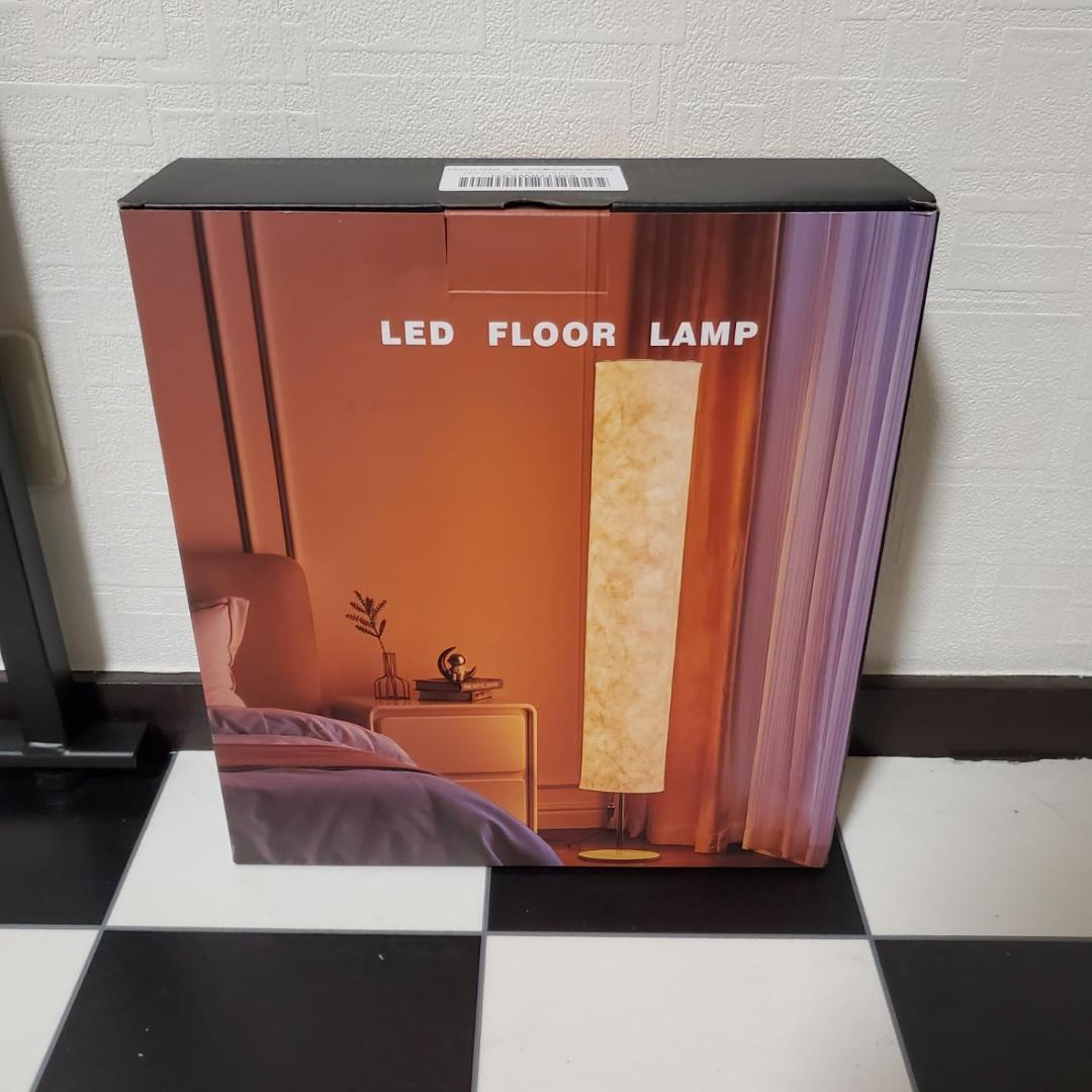 ソフトライトフロアランプ、60インチシンプルデザインモダン3色照明リモコンLEp