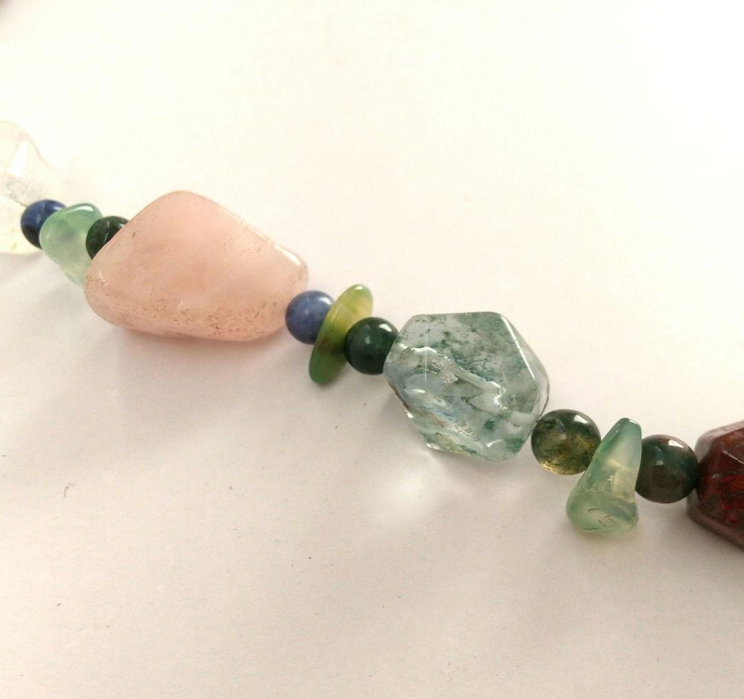 【希少・美品・匿名発送】台湾産　天然石　ネックレス 直径26cm