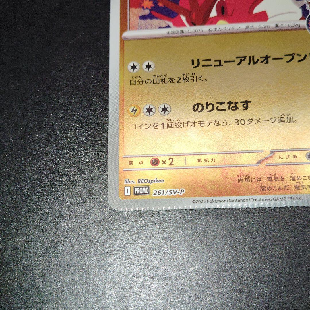 エラー　ヒロシマのピカチュウ P [SV-P 261] ポケモンセンターヒロシマ