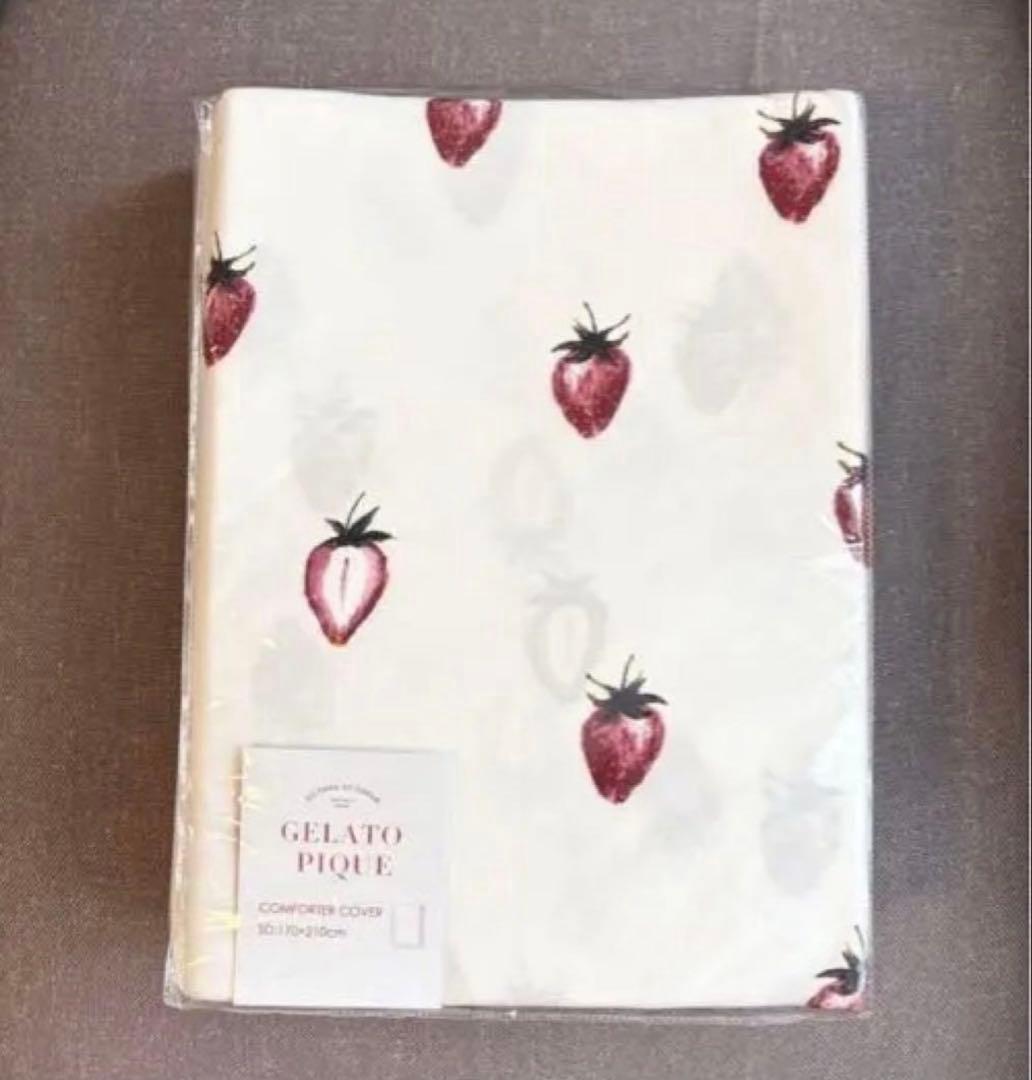 GELATO PIQUE いちご柄カバーセット　ホワイト