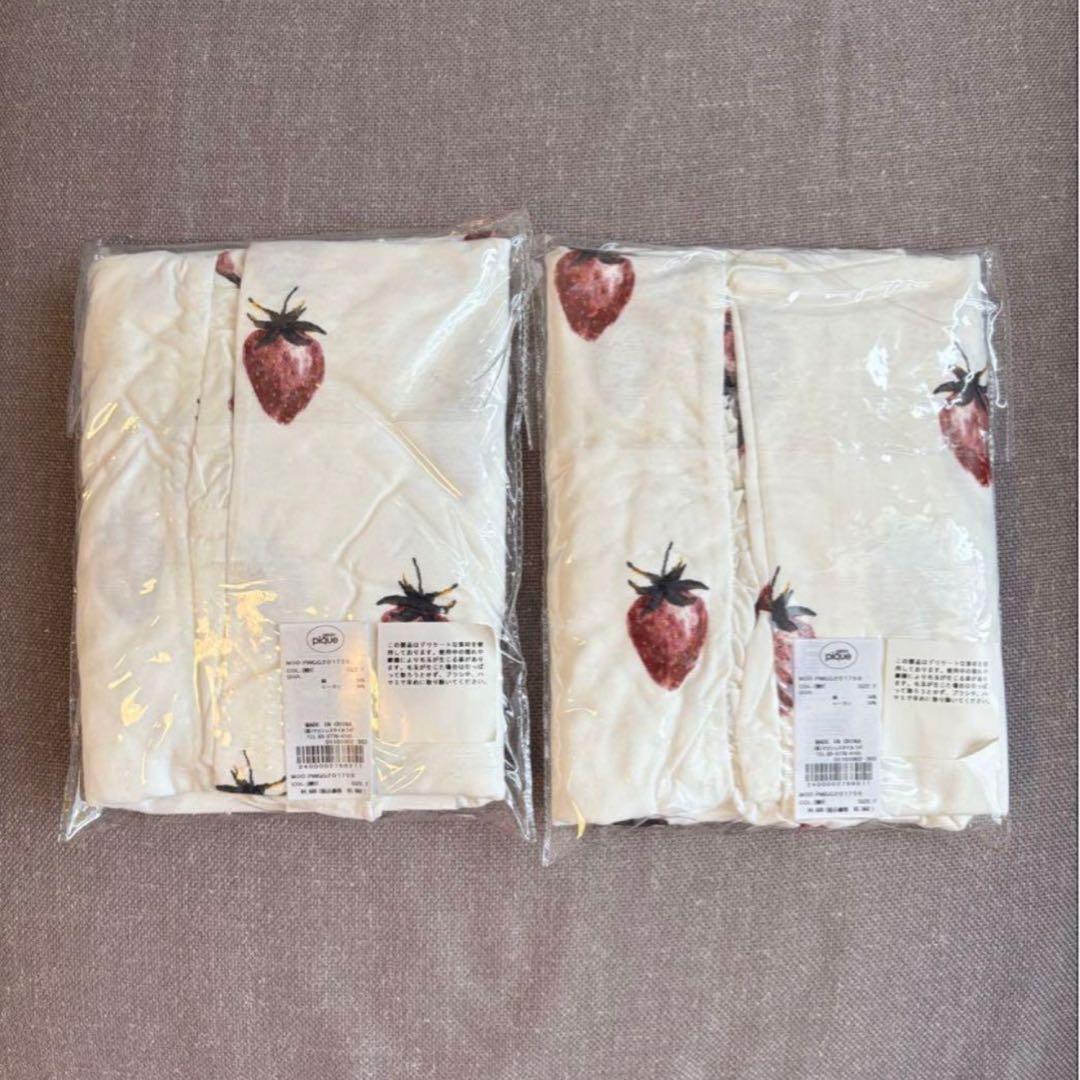 GELATO PIQUE いちご柄カバーセット　ホワイト