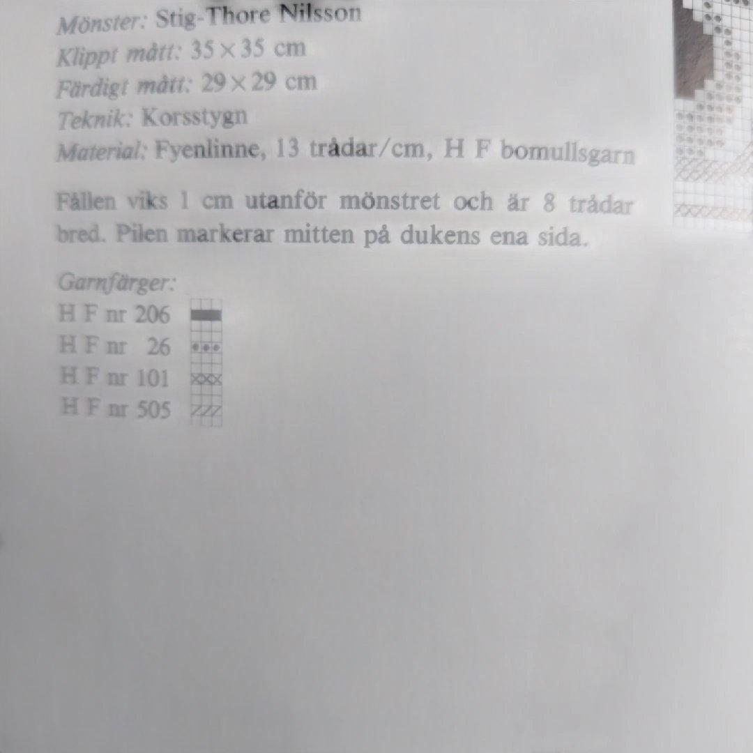 Korsstygns boken 北欧刺繍