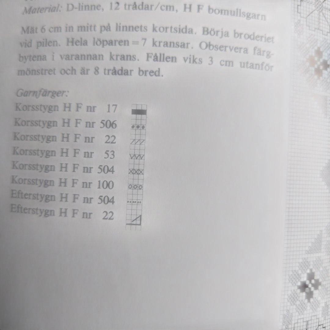 Korsstygns boken 北欧刺繍