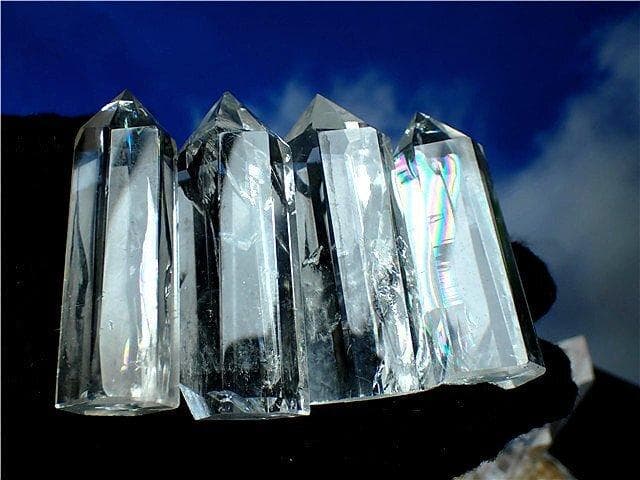 AAA級★天然レインボー水晶六角柱七星陣B87B7/199B06A