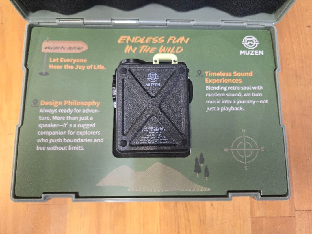 MUZEN Wild mini Bluetooth USB-C Gray第三世代