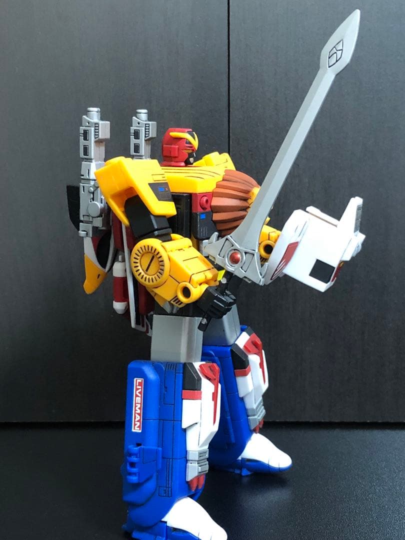 スーパーミニプラ　超獣合体ライブロボ　超獣合身 ライブボクサー　塗装完成品