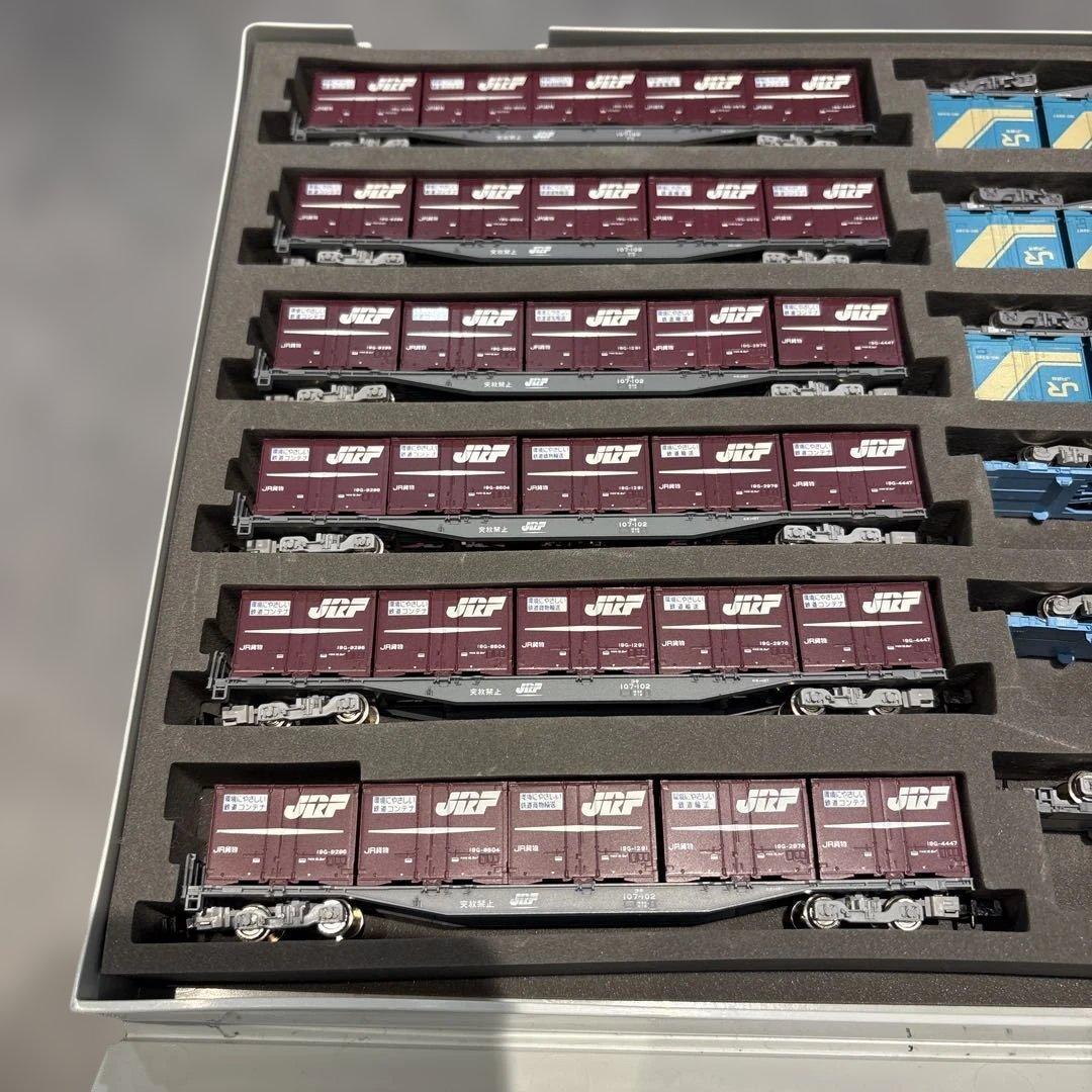 た*ち様 TOMIX KATO コキ104 コキ107 計12両、コンテナ47個