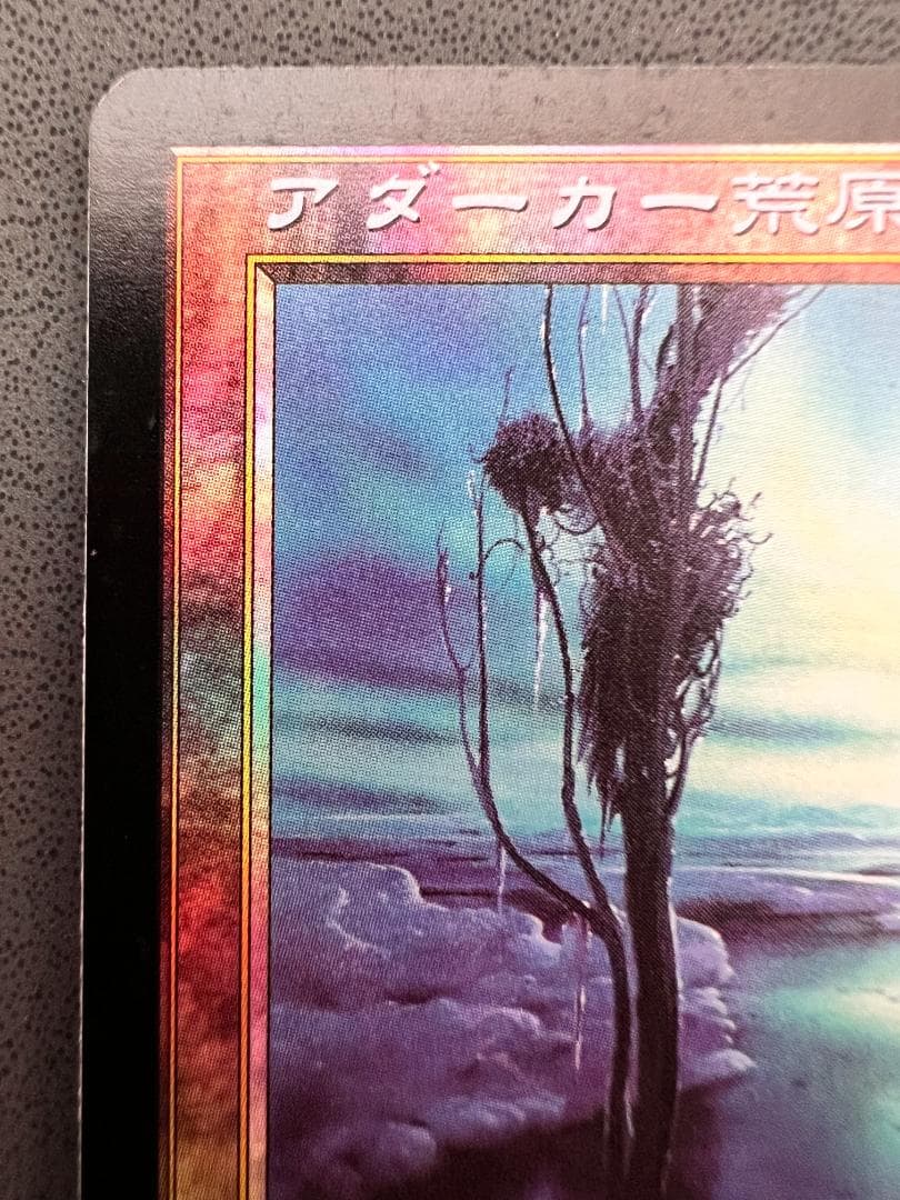 旧枠　foil「7ED」アダーカー荒原/Adarkar Wastes　日本語1枚