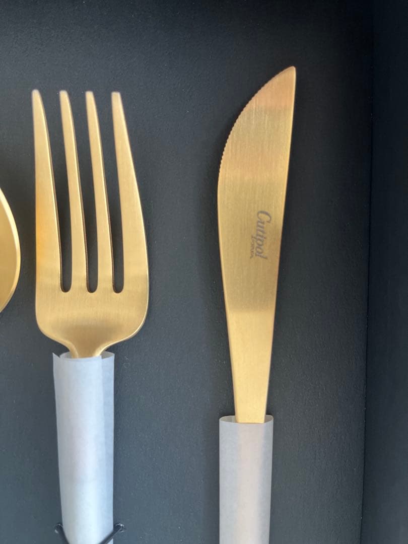 新品・未使用　Cutipol カトラリーセット 6点 ゴールド