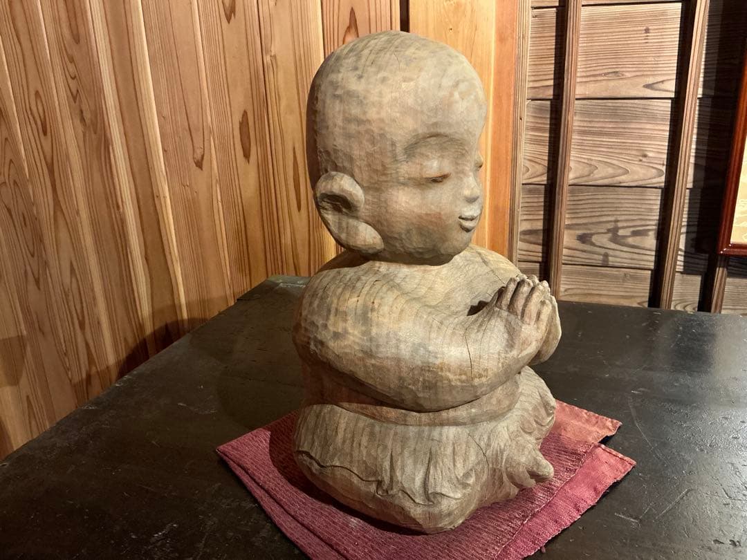 シ*ジ様 前島秀章　木彫　童子　仏像