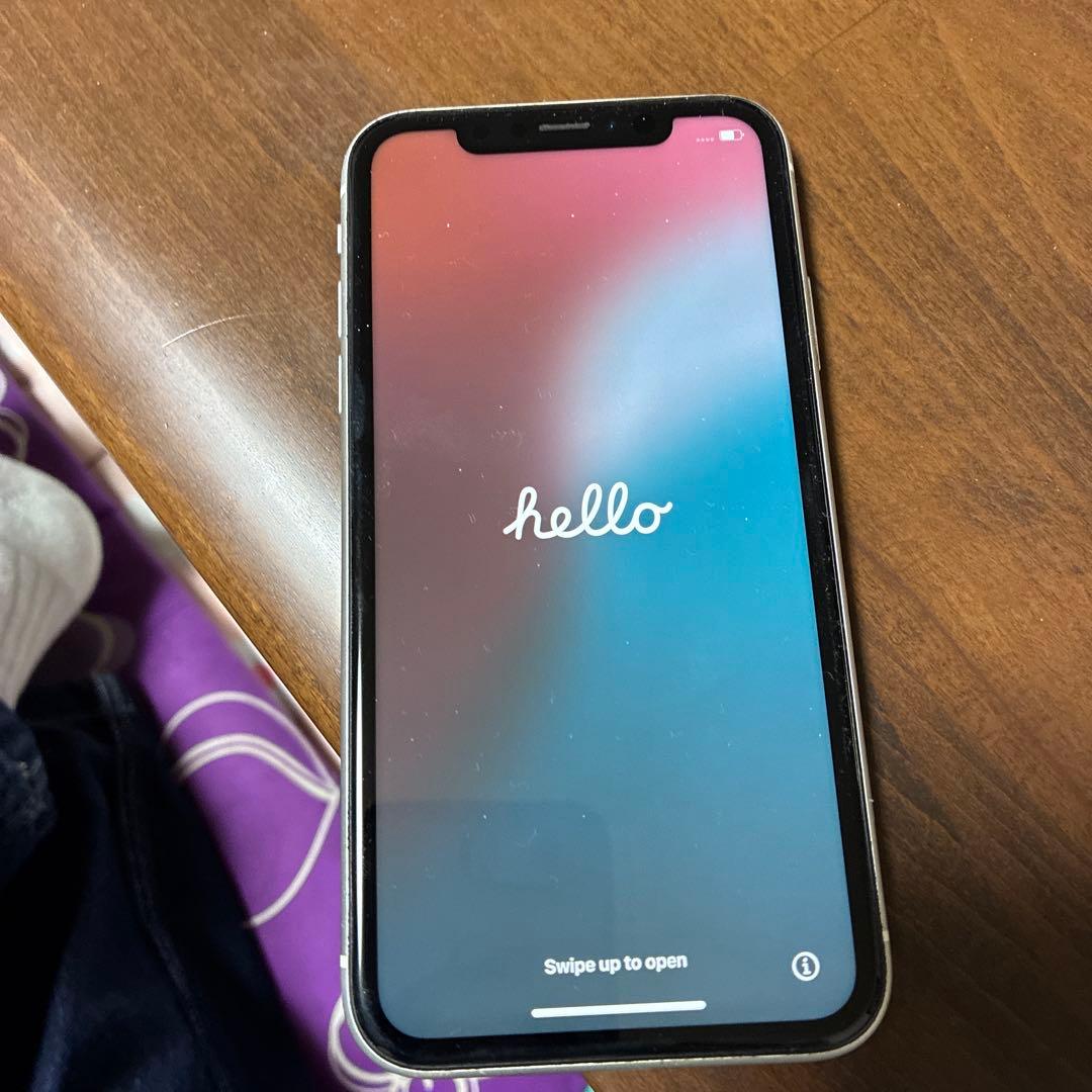 Apple iPhone XR ホワイト64クリアケース付き